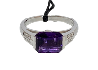 Anneau Recarlo Femme in Or blanc Ametista 0.7 Ct ZG151/B - ZG151/B